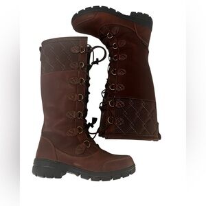 Never worn Tall Dublin Fleet Riding boots leather insulated waterproof size 9